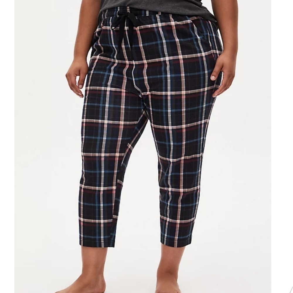 🆕MULTI PLAID CROP SLEEP PANT